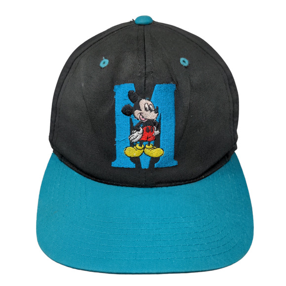 Mickey Unlimited Men's Snapback Hat Blue Black Adjustable Embroidered Logo - Picture 1 of 10